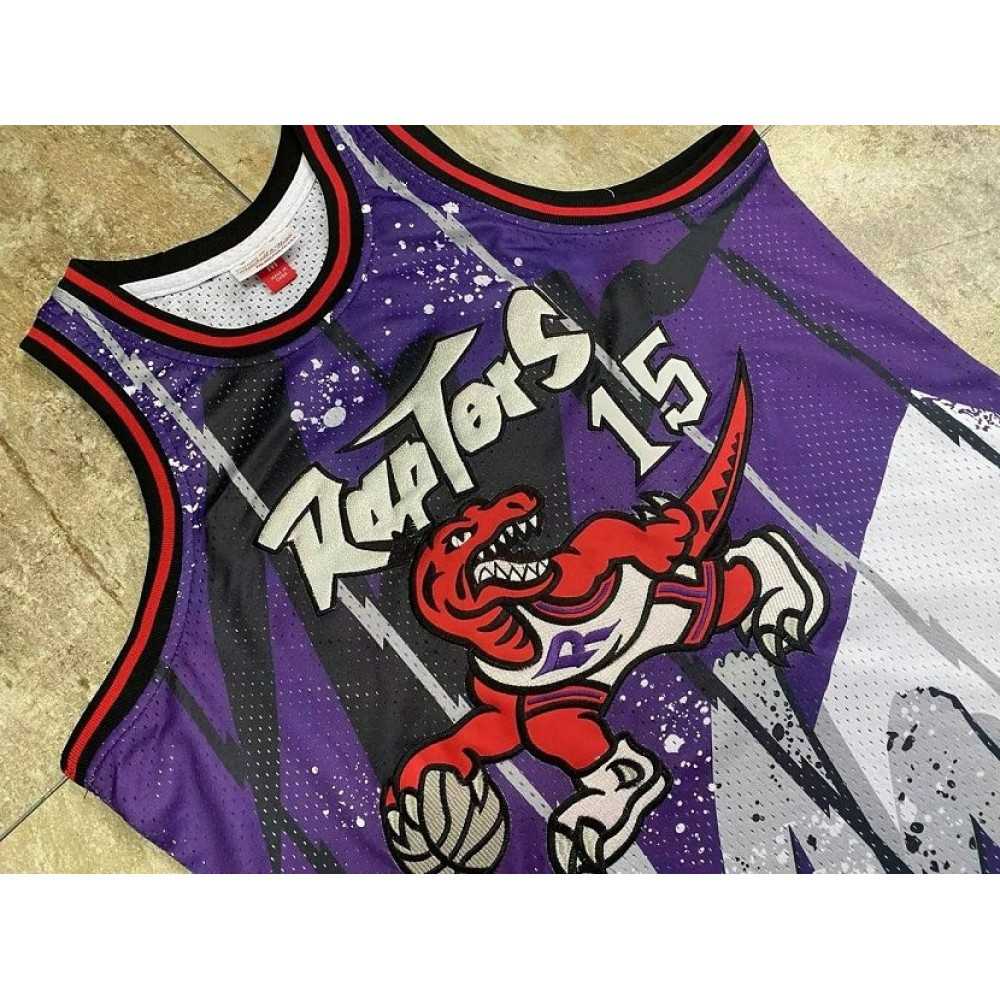 Vince Carter Toronto Raptors Throwback Hardwood Classics 1998-99 Hyper Hoops Jersey - Purple-Pro Kit Vault | Brand New 26/27 Sports Jerseys
